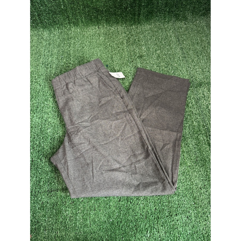 GAP Women Charcoal Gray Trousers Pants Size S Elastic Waist Casual New With Tags